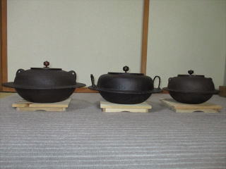 透木釜 平蜘蛛釜 裏甲釜 古茶飯釜