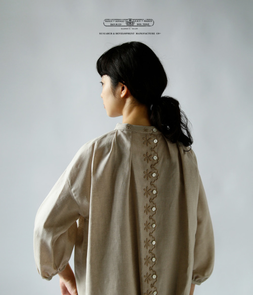 R & D.M.Co- オールドマンズテーラー リネンフラワースカラップ