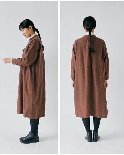 CLOLI クロリ ヘンプ スキッパー ワンピース “HEMP SKIPPER DRESS” cl