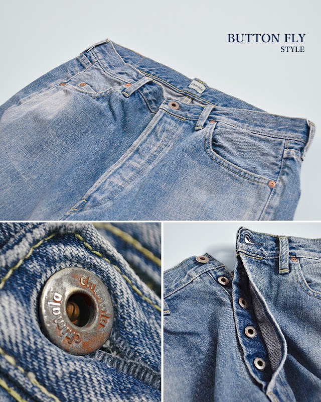 chimala チマラ セルビッチ デニム ヴィンテージ ストレートカット