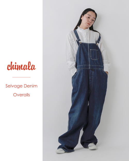 chimala チマラ セルビッチ デニム オーバーオール cs38-wp09-mn