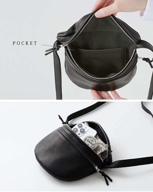 美品　aeta ウエストポーチ　インナーブラック　レザー　S Aeta アエタ <br>DA111 WAIST POUCH S ディアレザー ウエスト ポーチ S