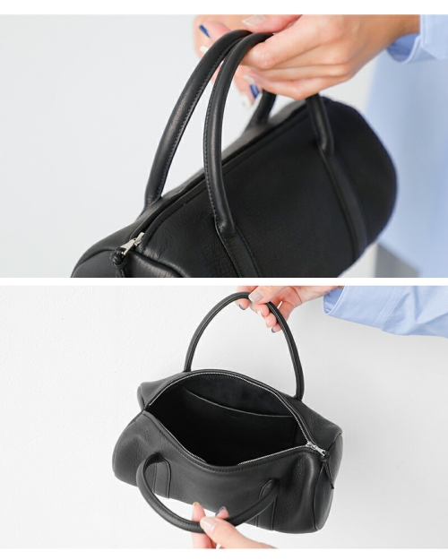 Aeta アエタ DA127 ディアレザー シリンダー ボストンバッグ “DEER