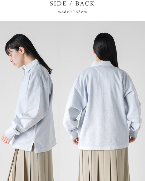 YLEVE イレーヴ コットン スキッパー プルオーバー “OPEN END COTTON