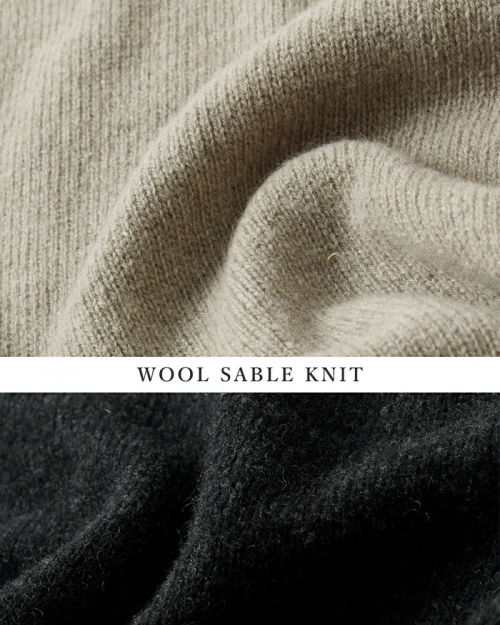 evam eva vie エヴァムエヴァヴィー ウール セーブル ニット ポンチョ