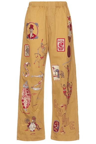 Samuel Zelig Circus Pant in Khaki | FWRD