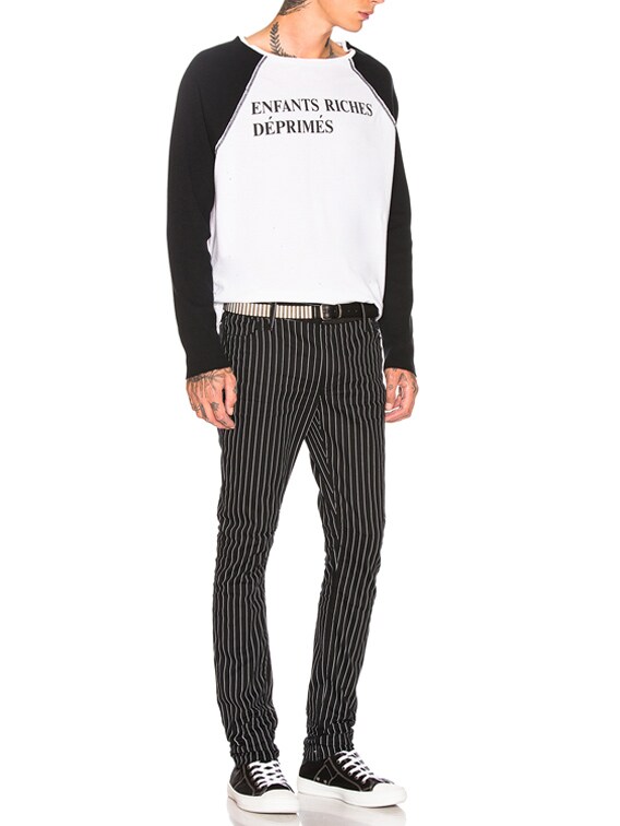 Enfants Riches Deprimes Reverse Logo Long Sleeve Thermal in White