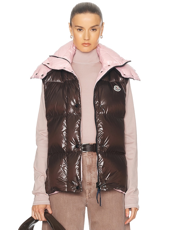 Moncler Luzule Vest in Brown | FWRD