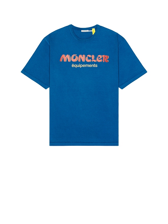 Moncler Genius Moncler x Salehe Bembury Logo T-Shirt in Blue | FWRD