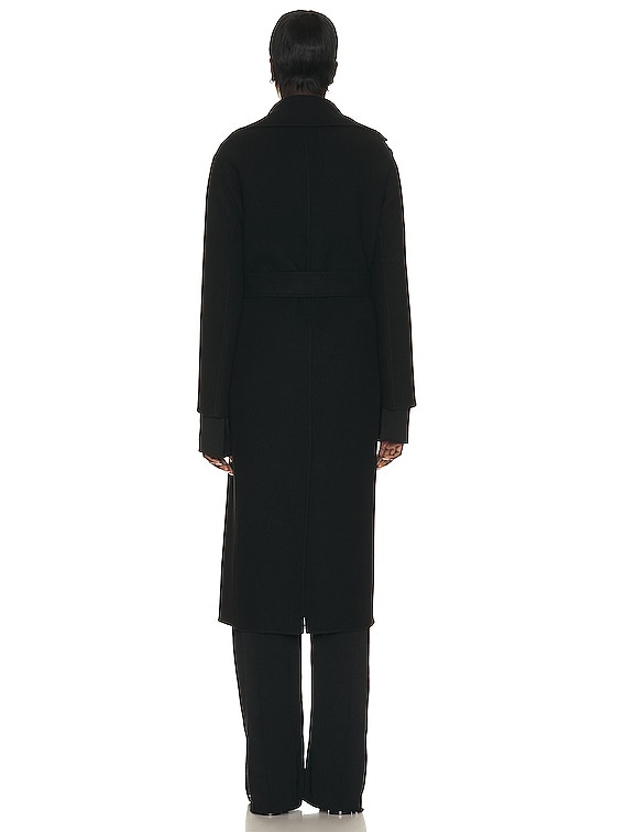 The Row Malika Coat in Black | FWRD