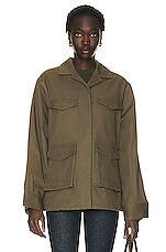Toteme Army Jacket in Khaki Green | FWRD