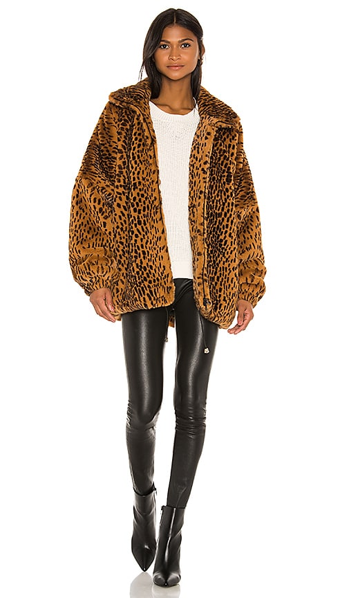 SPRWMN Oversized Faux Fur Jacket in Toffee | REVOLVE