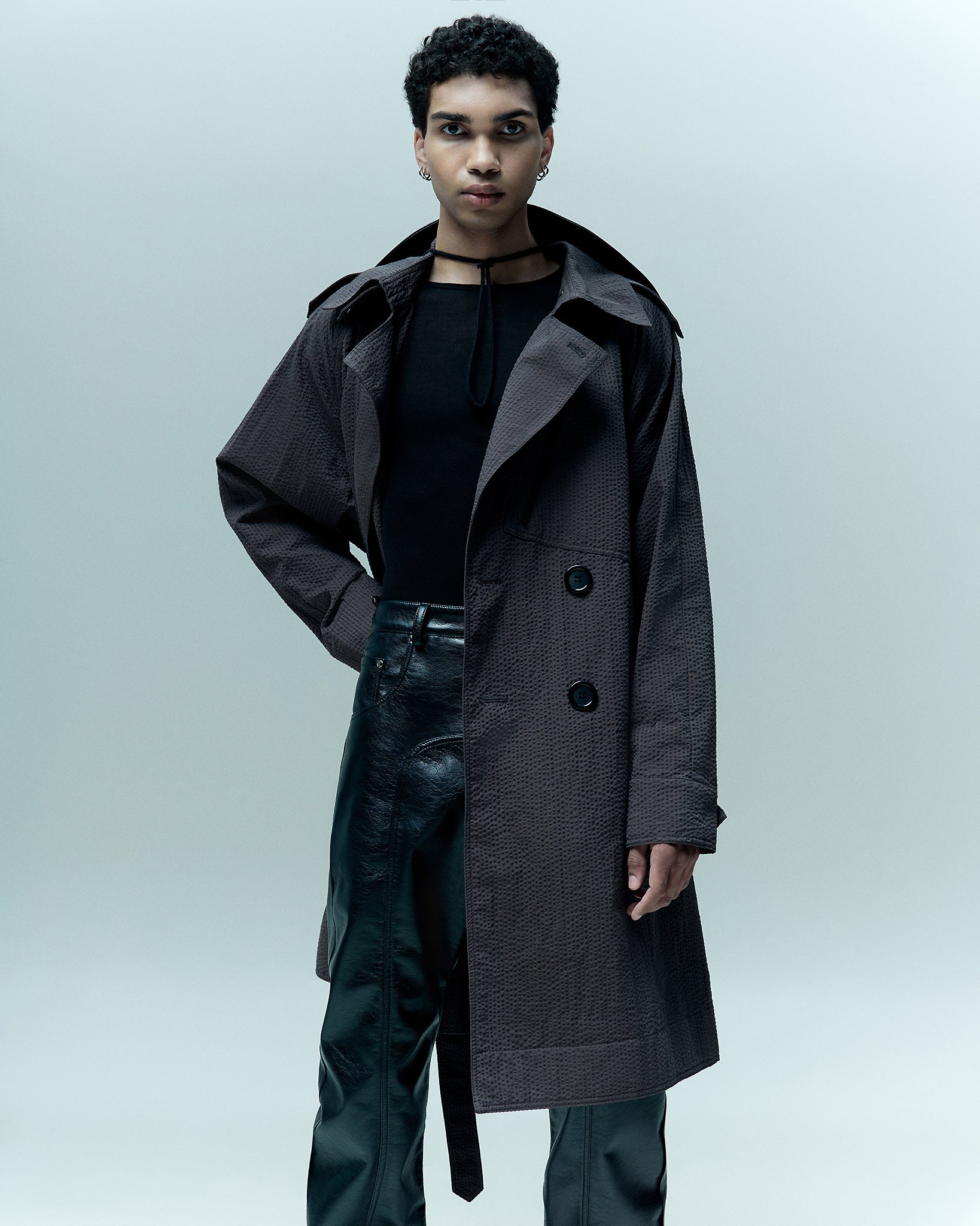 TEXTURED TRENCH COAT – THEO