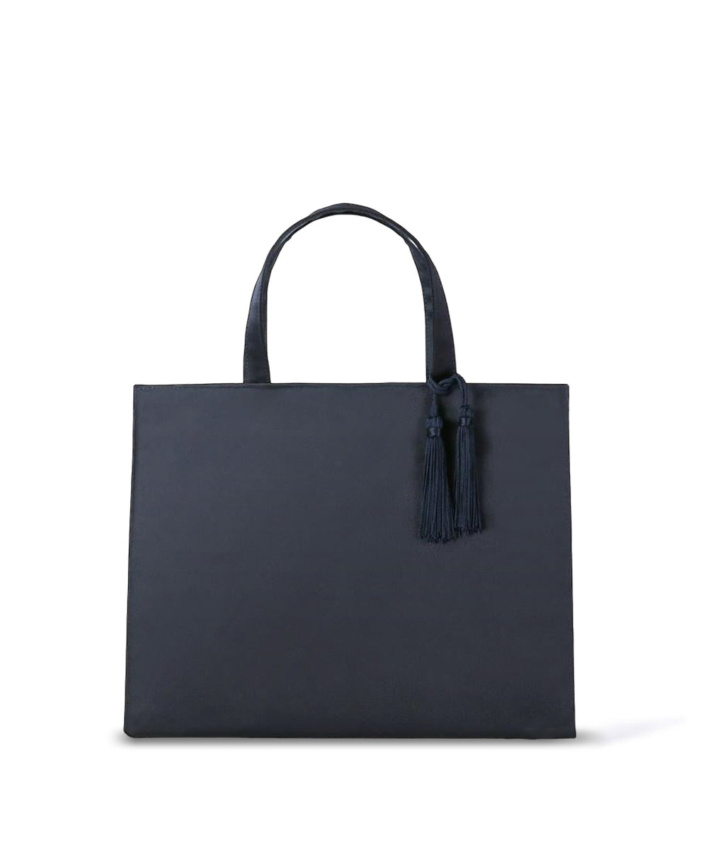 お受験対応】タッセル付き濃紺サブバッグ