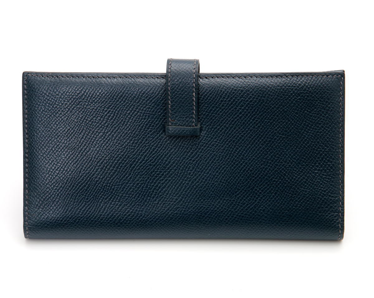 HERMES エルメス ベアン クラシック シルバー金具 二つ折り長財布