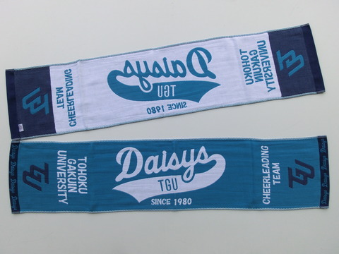 東北学院大学チアリーディングチーム様 フラット織マフラータオル