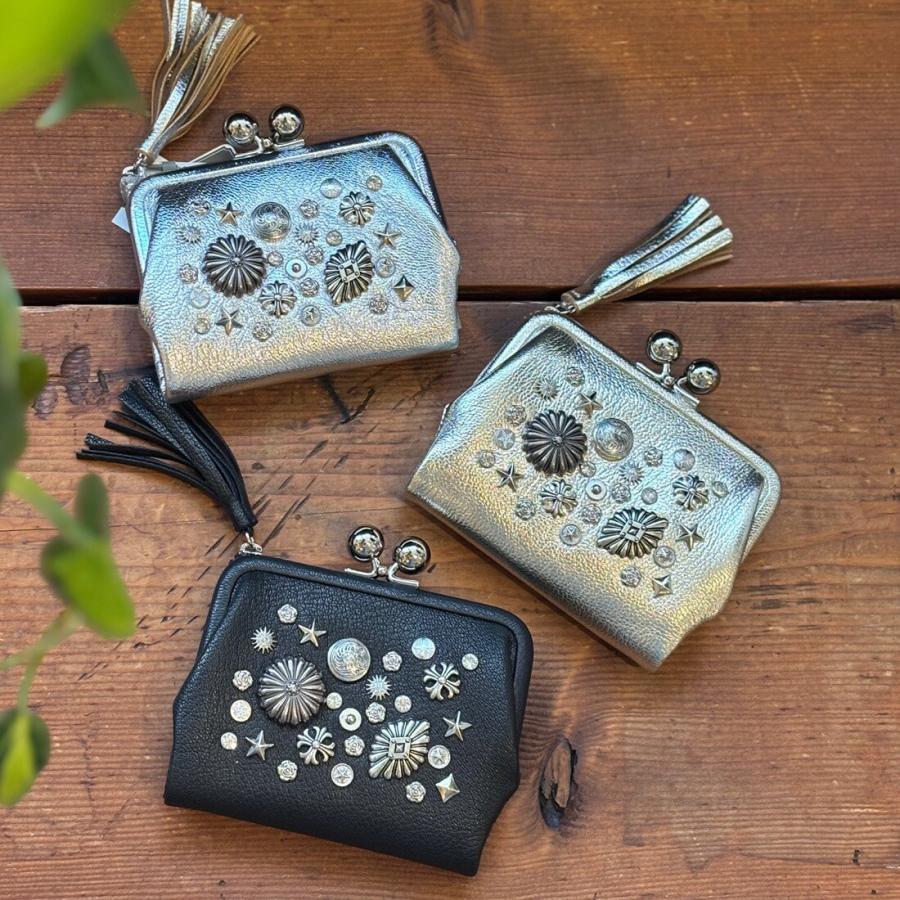 ペルケ perche / マルチスタッズがま口二つ折りウォレット : マルイ