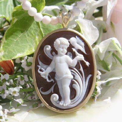 CAMEO（カメオ） ペンダント【天使の弓矢】Ciro Oris Marrazzo作