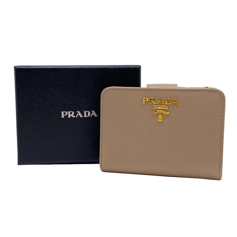 PRADA（プラダ） 【新品】プラダ 財布 二つ折り サフィアーノレザー