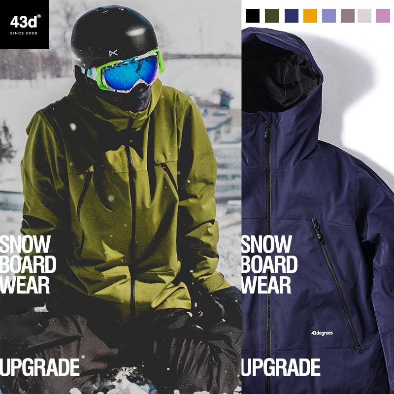 43DEGREES スノーボードウェア スキーウェア メンズ ジャケット 単品