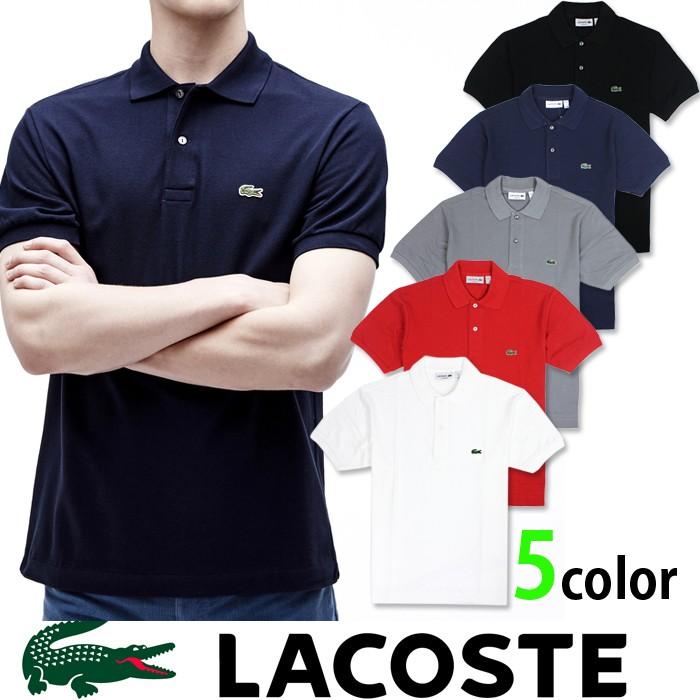 LACOSTE（ラコステ） メンズ 半袖 ポロシャツ la14 ホワイト ブラック