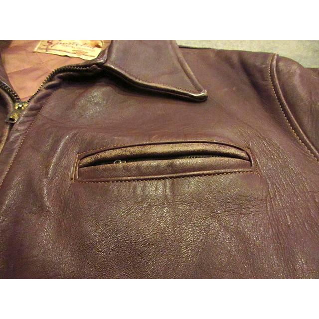 ビンテージ40's50's☆Sportcladホースハイドスポーツジャケット赤茶