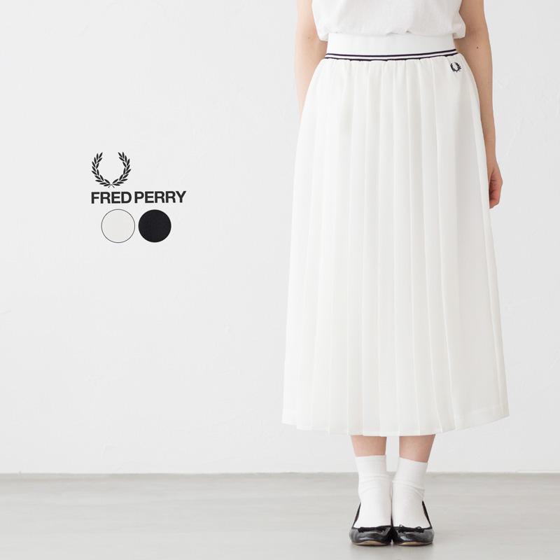 FRED PERRY（フレッドペリー） ティップド プリーツ スカート FRED