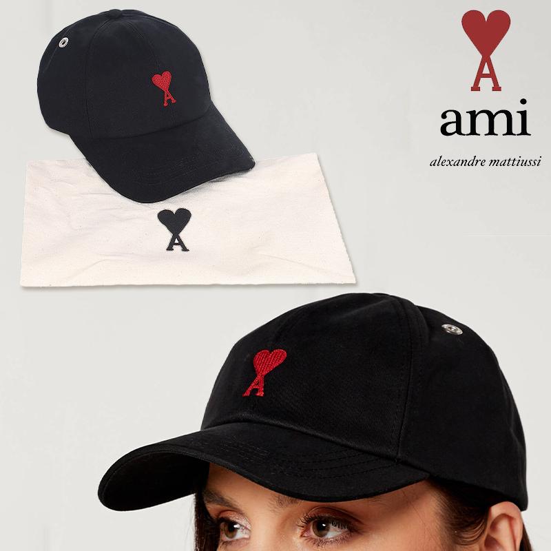 AMI Alexandre Mattiussi AMI PARIS ハート ロゴ キャップ 帽子