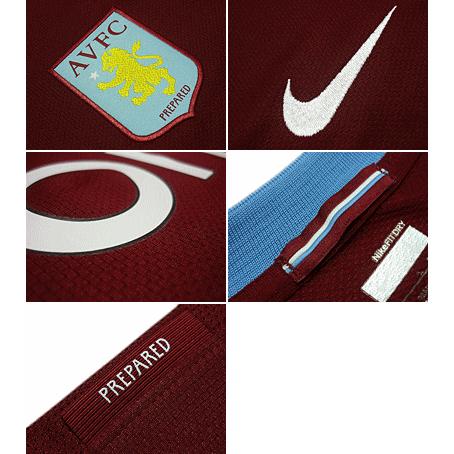 NIKE（ナイキ） 09/10アストンヴィラ ホーム 半袖ユニフォーム : コパ