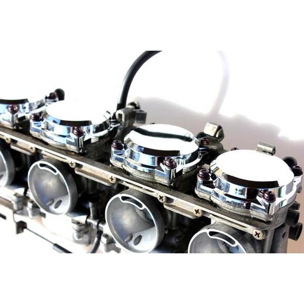 400 CVキャブカバー メッキ 新品 アルミ 4個 ZRX400 ゼファー400/χ