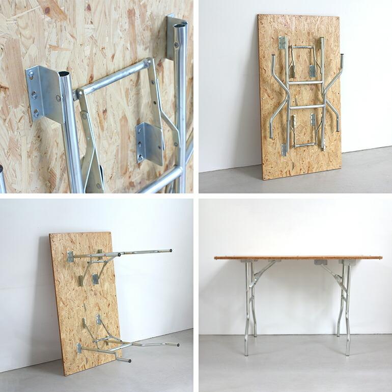 ウィッシュボーンレッグ テーブル脚 パーツ 折りたたみ式 スチール DIY