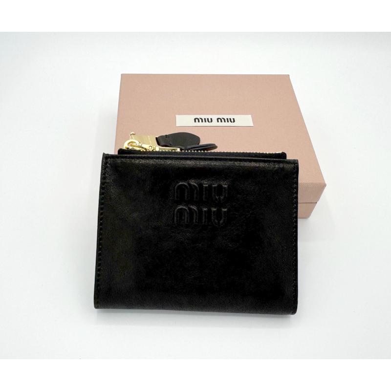 miu miu（ミュウミュウ） 【即納】ミュウミュウ ナッパレザー 財布