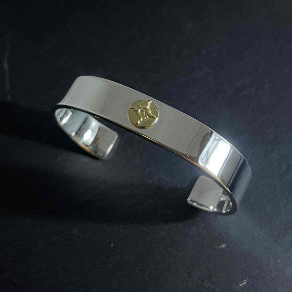 FIRST ARROW's（ファーストアローズ） K18付 平打12mmプレーンバングル