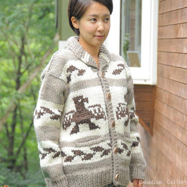 Sサイズ カウチンセーター カナダ・フライヤーフックス社製