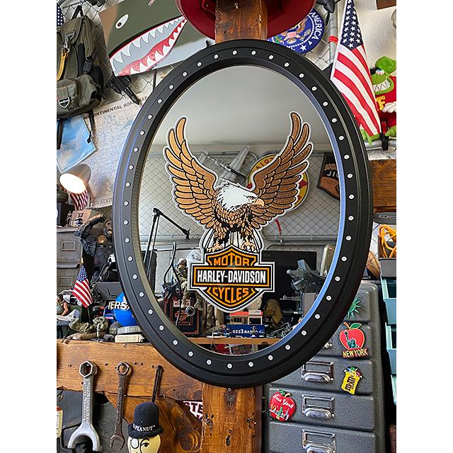 Harley-Davidson 右ミラー スクエア イーグルデザイン 【公式通販】