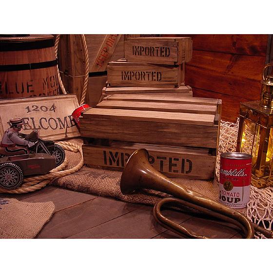 アメリカン レトロ ☆稀少な絶盤品☆ スカシBOX LLサイズ アメリカ雑貨