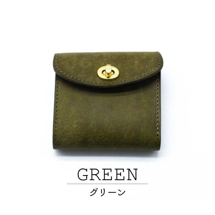 ミニ財布 saranam サラナン 本革 牛革 折り財布 L字ファスナー