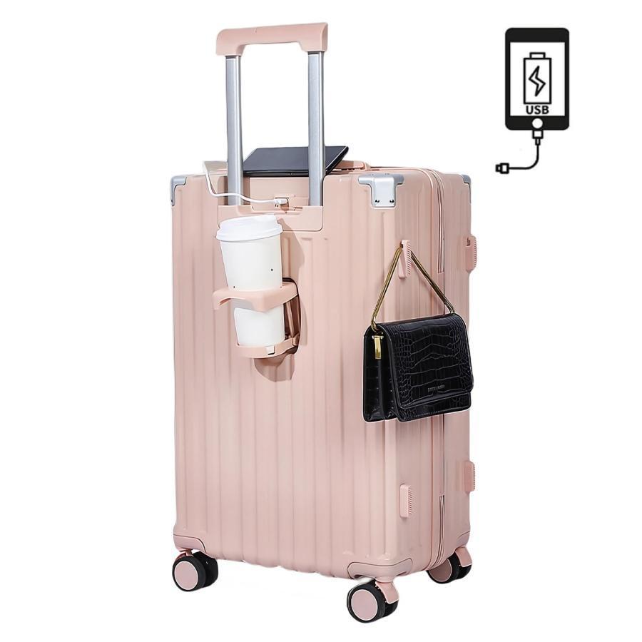 SUPBOX] スーツケース 機内持ち込み キャリーケース USBポート付き