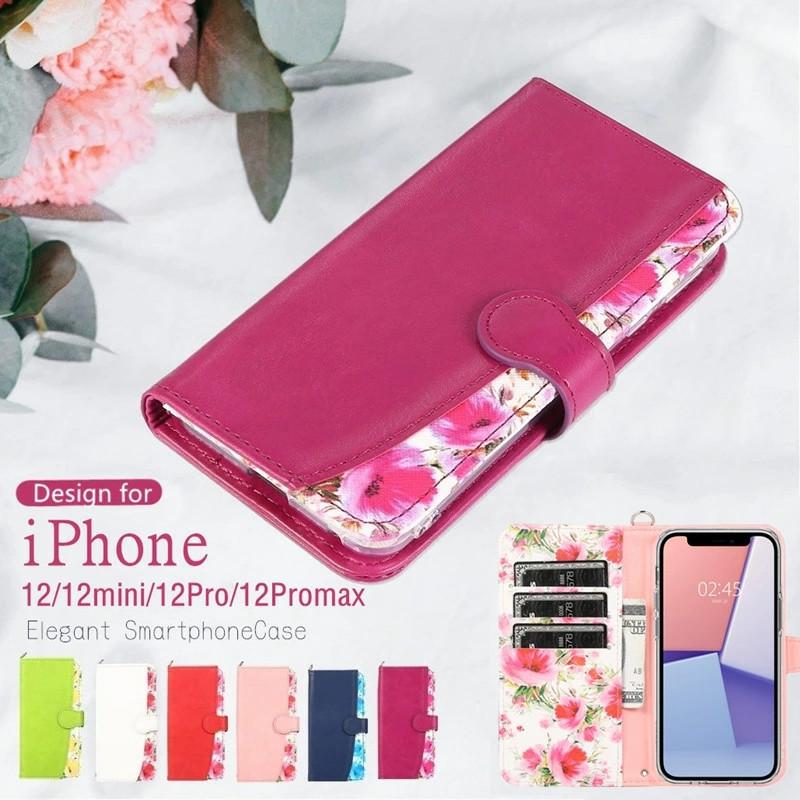iphone14 12 pro 手帳型ケース iphone12 mini 花柄ケース iphone 14 13