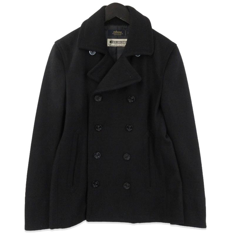 美品 JOURNAL STANDARD relume ジャーナルスタンダード Pコート 13-020