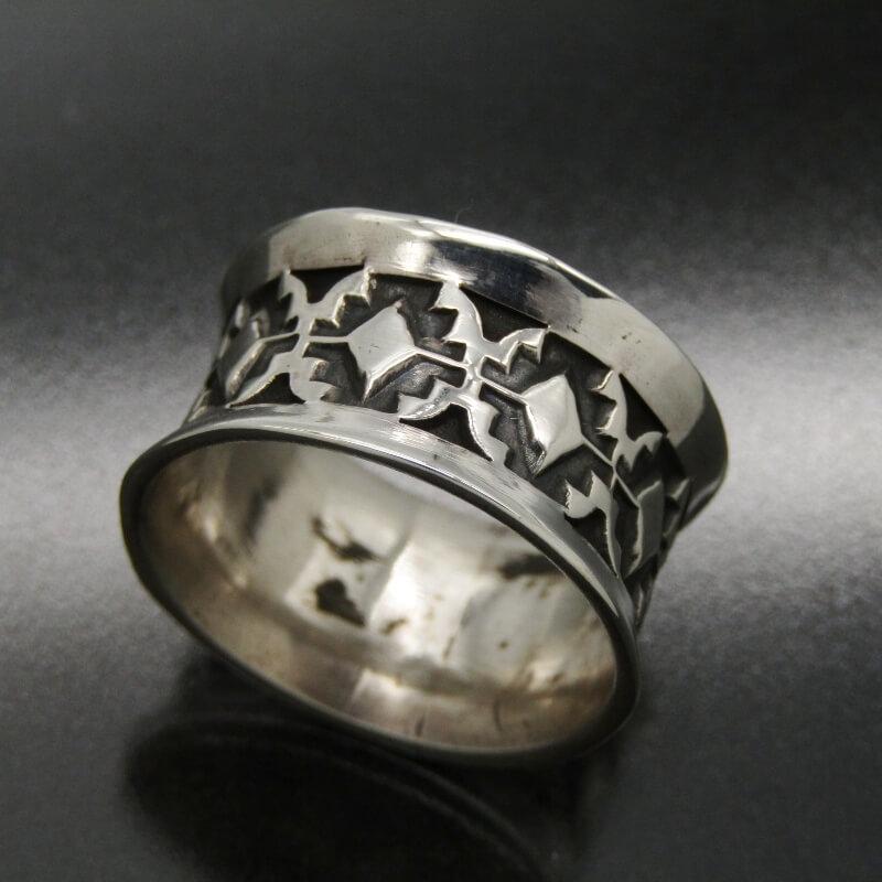 美品 Sunshine Reeves ナバホ族 リング スタンプワーク サンシャイン