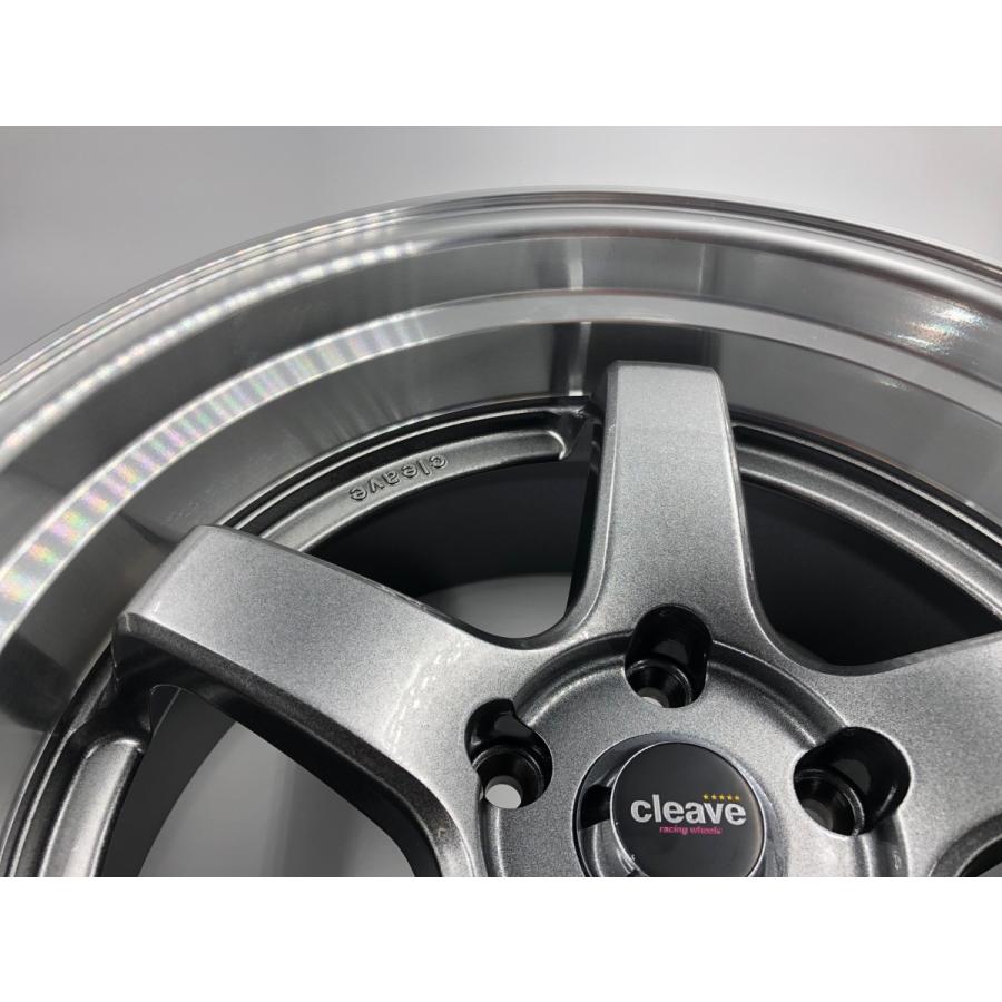 CLEAVE CLEAVE RACING FL53 18x9.5J +18 5H-114.3 ガンメタ/マシンド 2