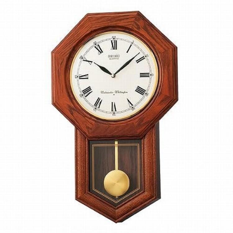 振り子時計 セイコー SEIKO RQ322B 壁掛け時計 おしゃれ 報時 チャイム