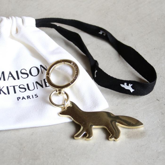 MAISON KITSUNE（メゾン キツネ） キーホルダー キーリング ポーチ付き