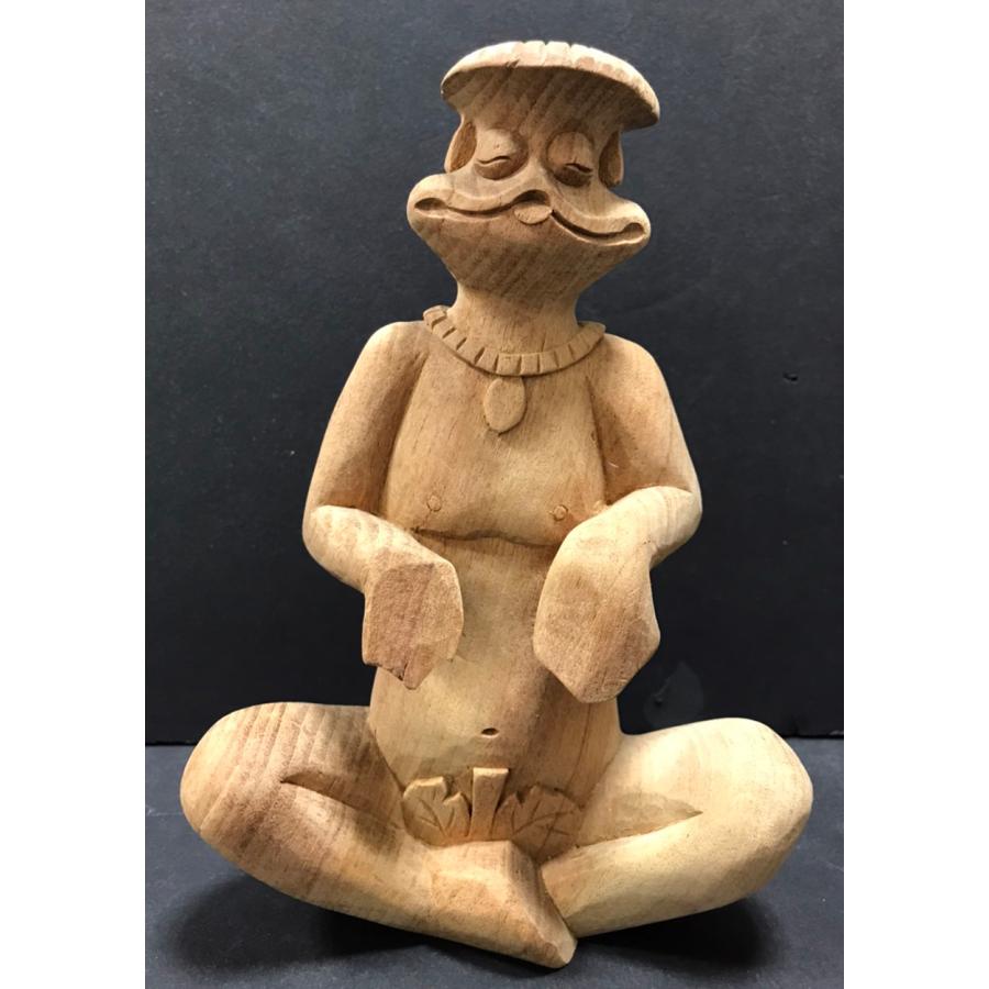 雄河童木彫 カッパ オス : 仏像・仏具専商の彫一 Yahoo!店 - 通販