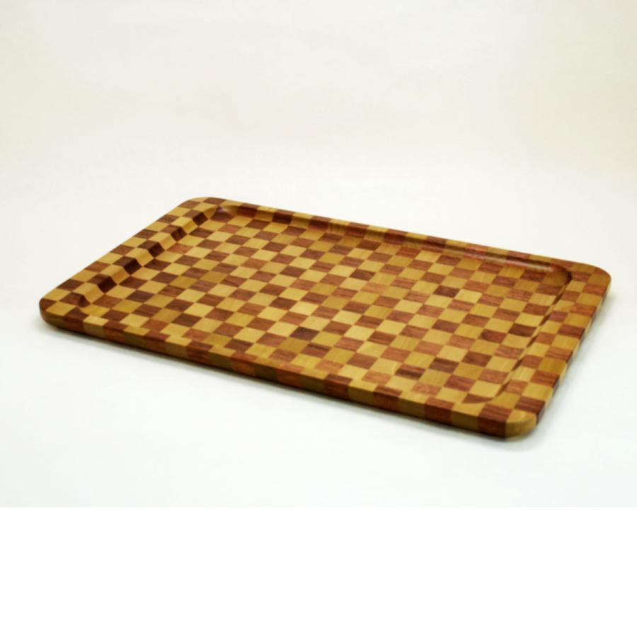 寄木細工無垢作り トレイ・お盆 木製 伝統工芸品 : クラフトえいと