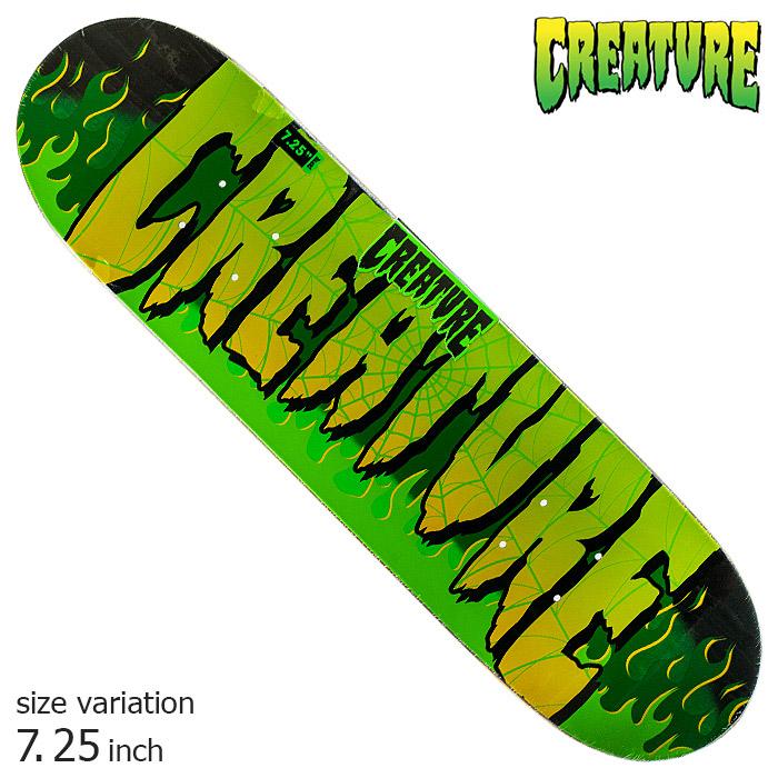 CREATURE クリーチャー スケボー デッキ FIRE WEB 7.25inch スケート