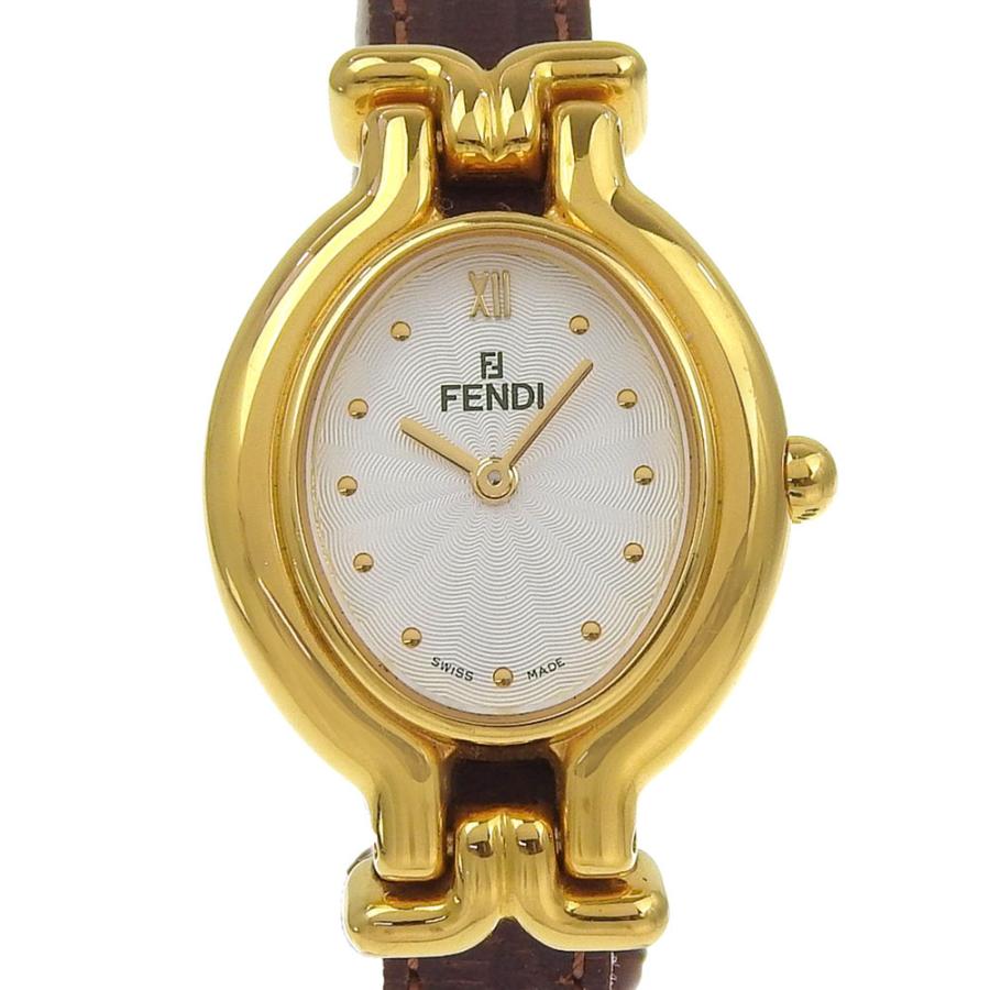 FENDI（フェンディ） チェンジベルト 640L 腕時計 金メッキ クオーツ