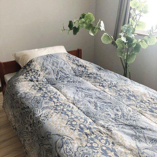 ロマンス小杉 羽毛肌掛け布団 日本製 シングル ダウンケット 洗える 夏