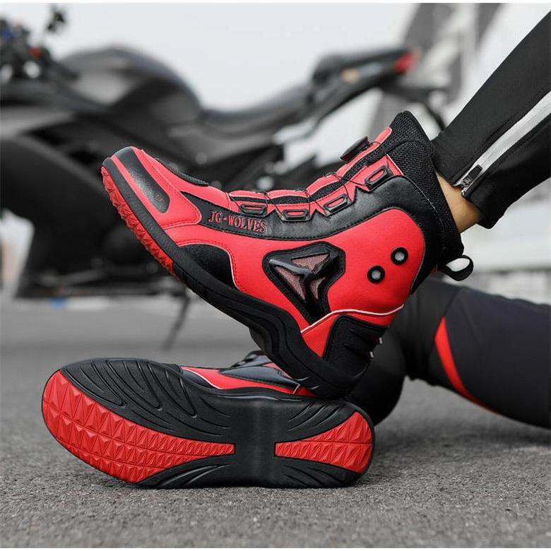 バイクブーツ バイクシューズ メンズ/レディース ハーフブーツ 女性用